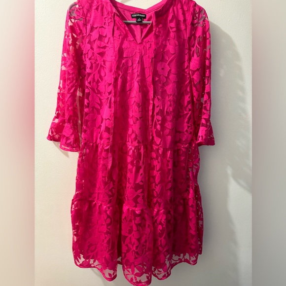 Nina Leopard pink dress size small - Picture 1 of 7